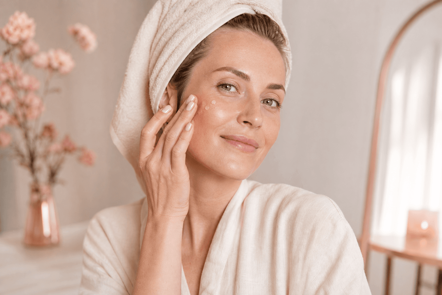 Skincare ritual portrait